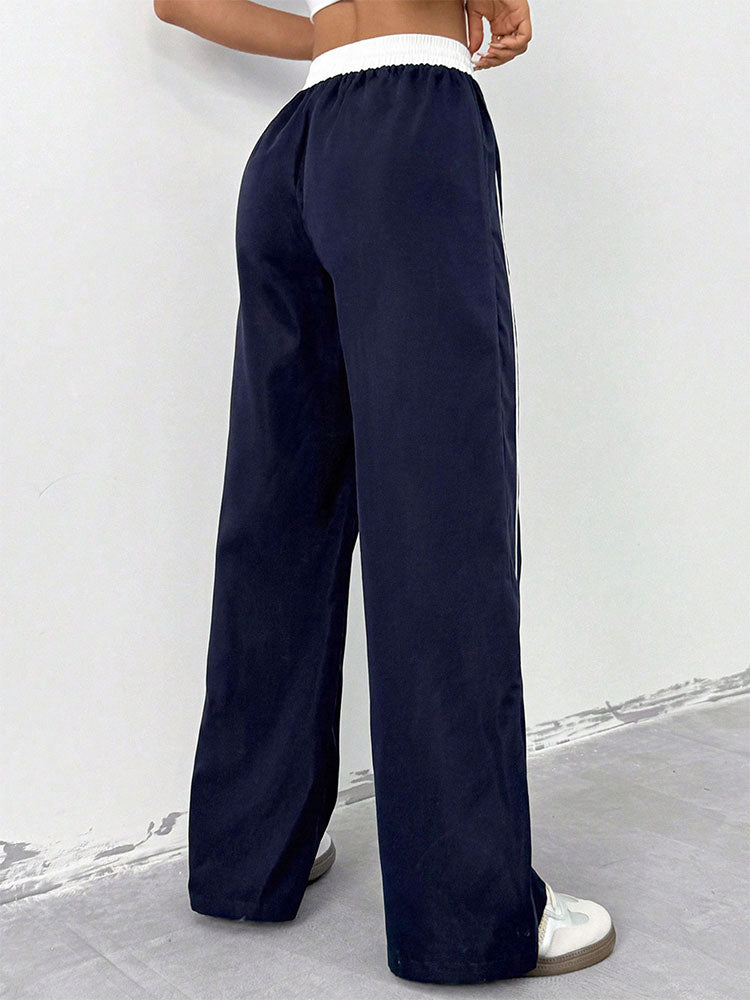 Blue Side Stripe Sweatpants