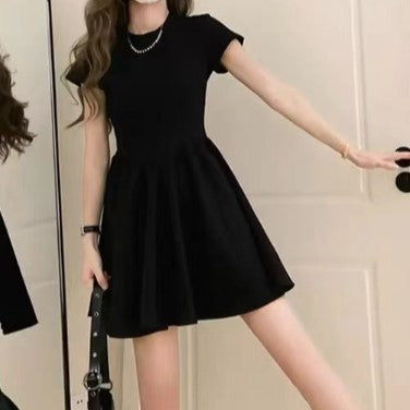 Fit & Flare Black Mini Dress