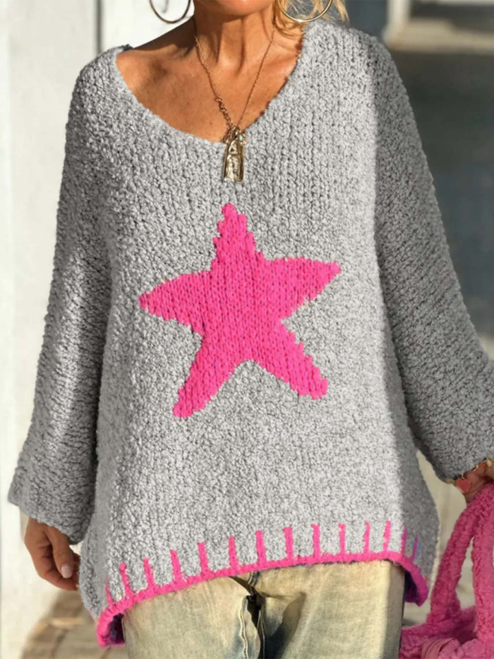 Grey Full Sleeves Printed Cardigan