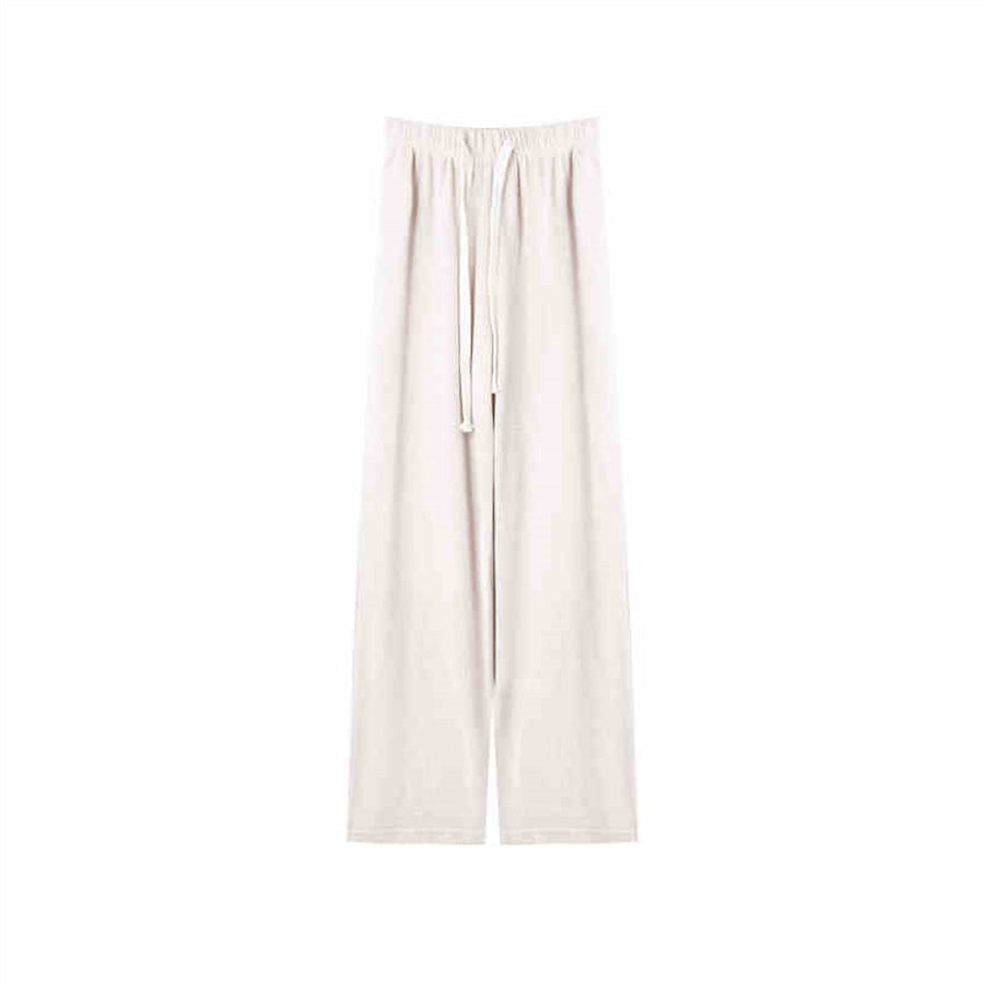 White Soft Solid Pants