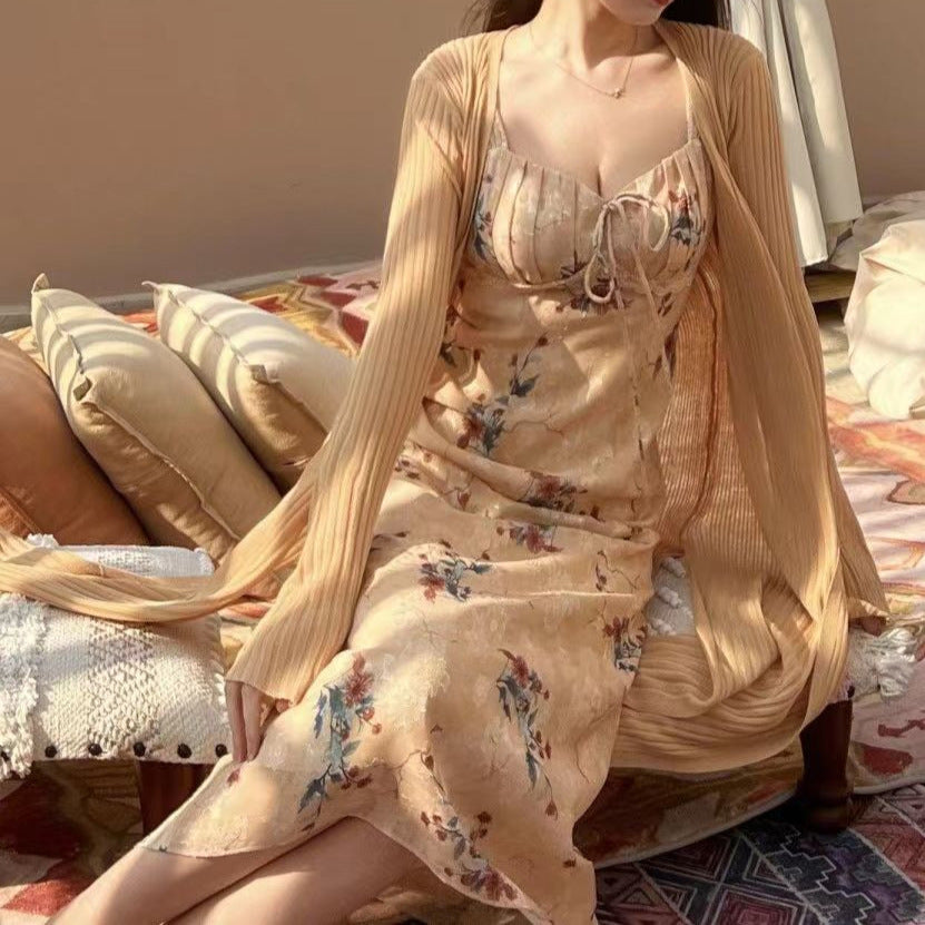 Yellow Strappy Aline Dress