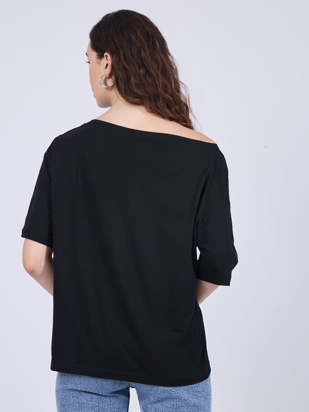 Black Graphic Oversized T-Shirt