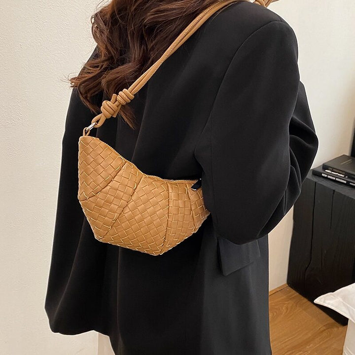 Brown Mini Croissant Sling Bag