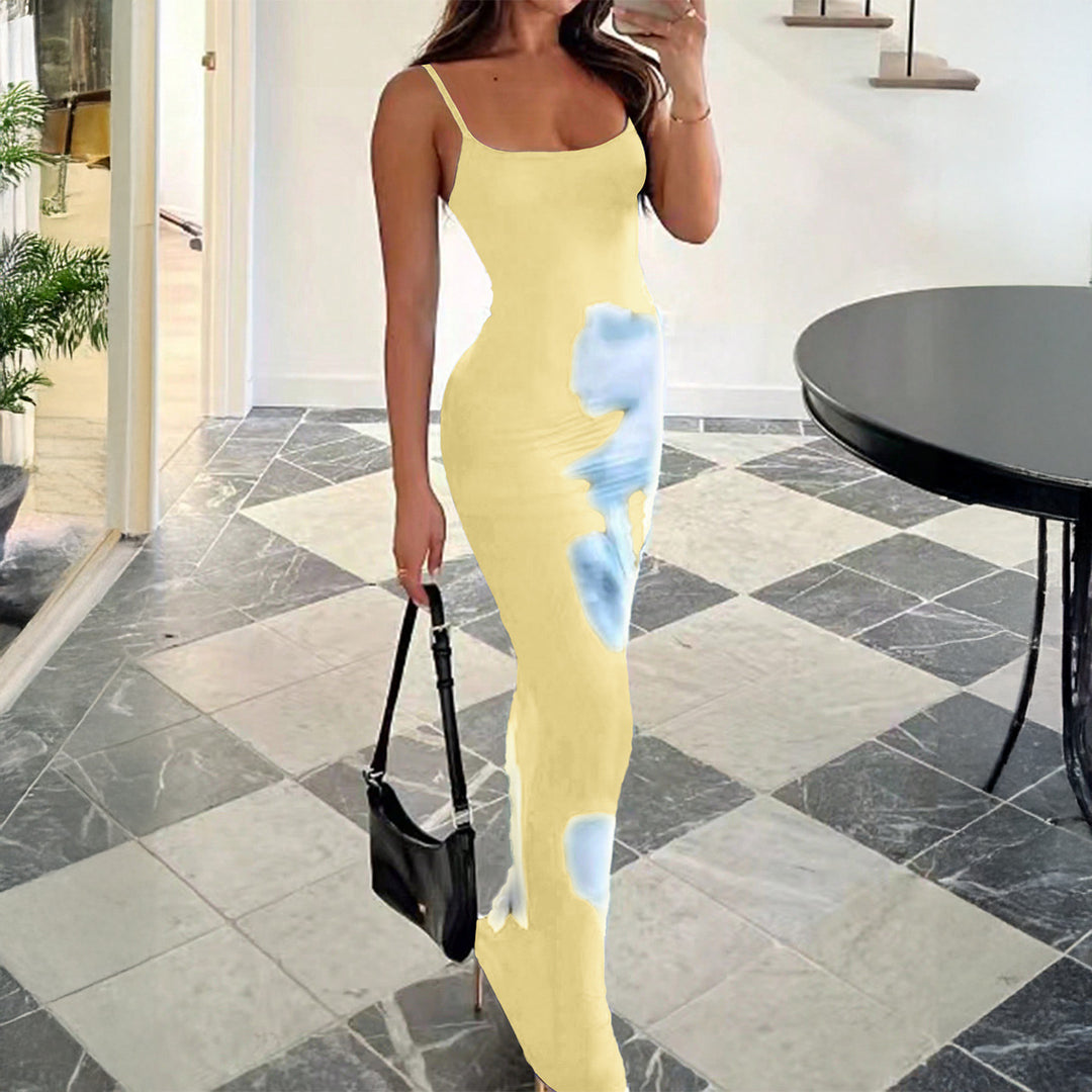 Yellow Large Florla Printed Dress