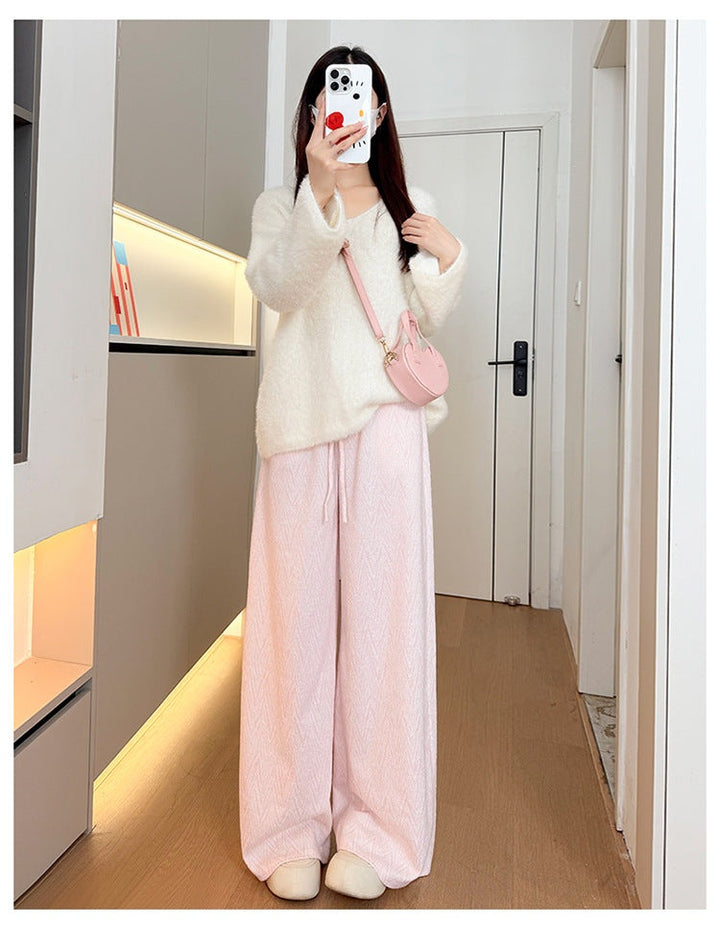 Pink High Waist Wide Leg Pant