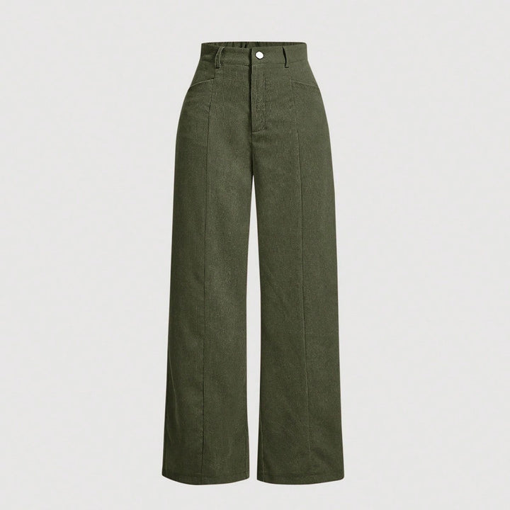 Olive Sidelant Pocket Trousers