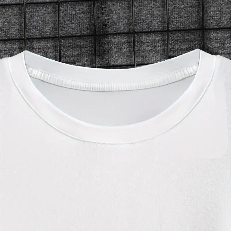 White Chest Print Graphic Tshirt