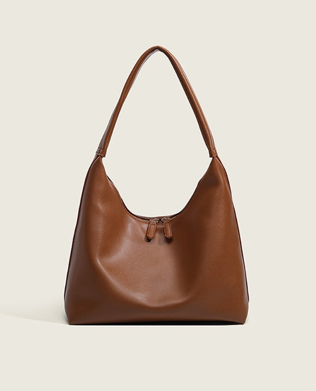 Tan Soft Slouchy Shoulder Hobo