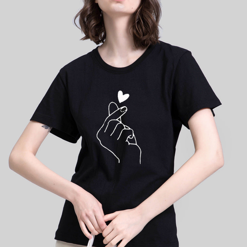 Black Graphic Print T-Shirt