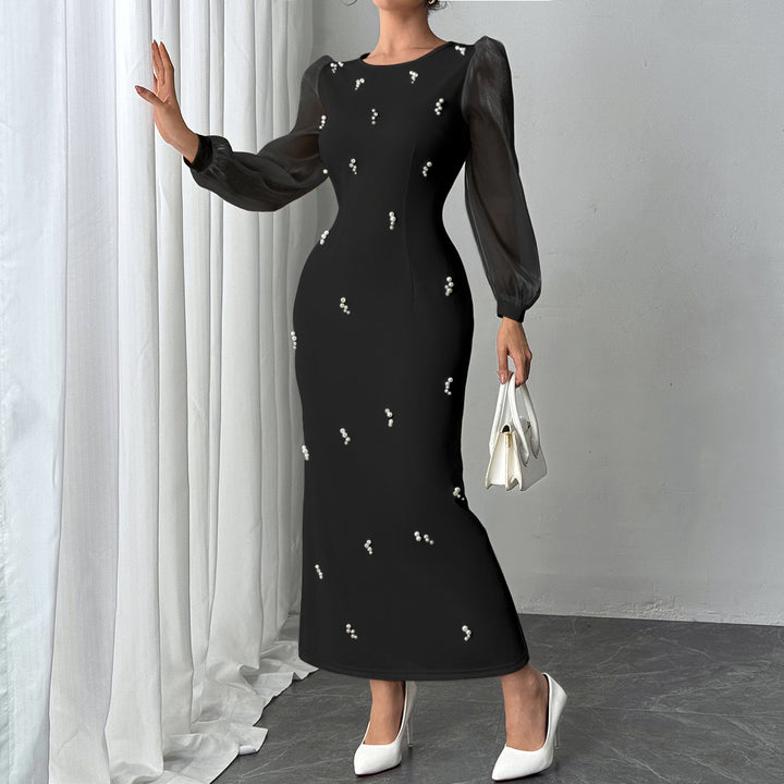 Black Embellished Maxi Dress