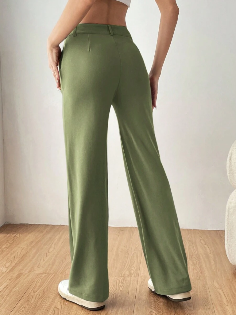 Olive Regular Fit Pants