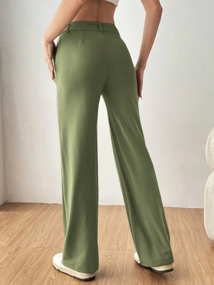Olive Regular Fit Pants