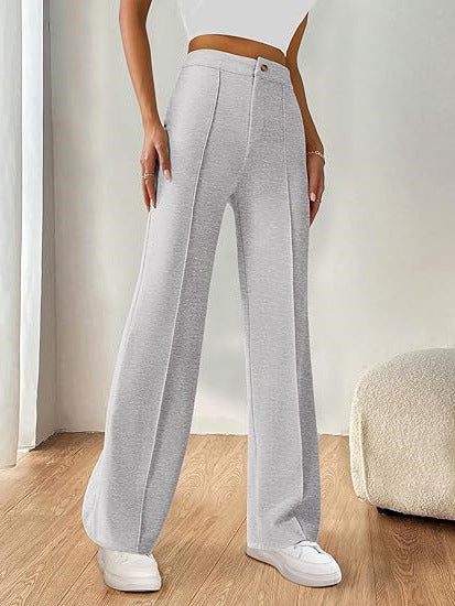 Grey Regular Fit Pants