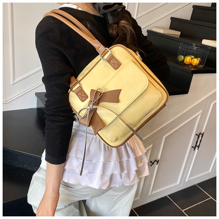 Yellow Bow Knot Handbag