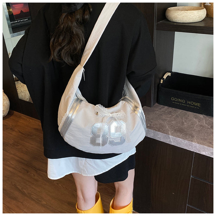 Grey Old School Shoulder Bag