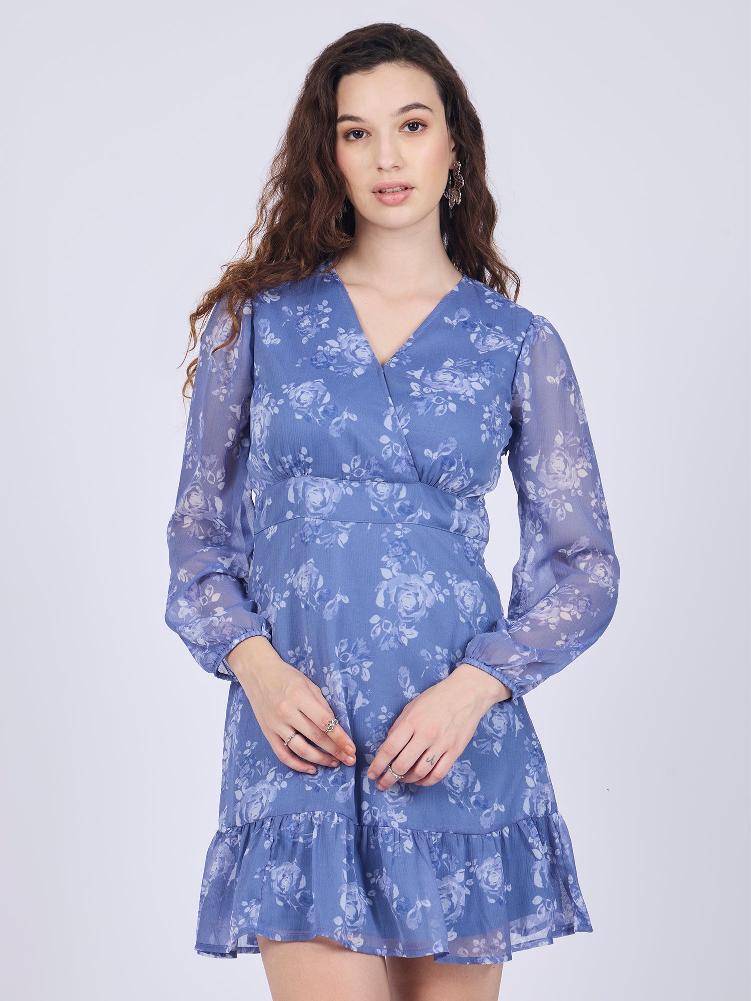 Blue Mini Aline Dress