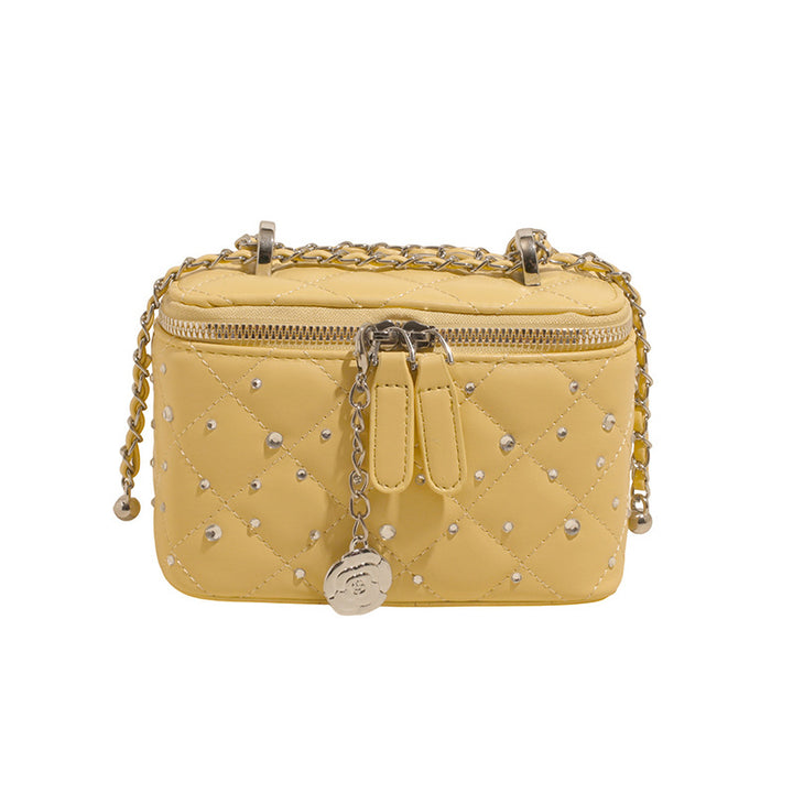 Yellow Mini Squarebox Handbag