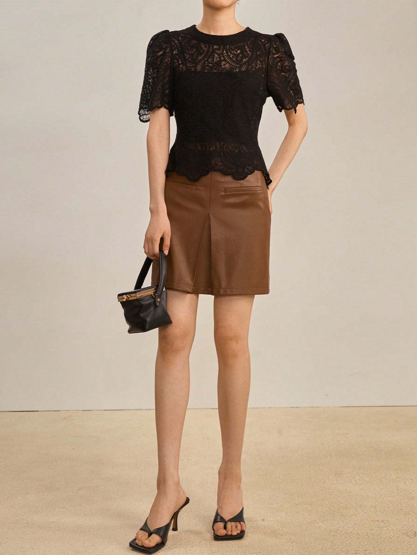 Black Laced Top