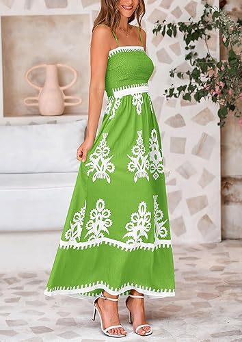 Lime Strappy Contrast Coloured Printed Dress