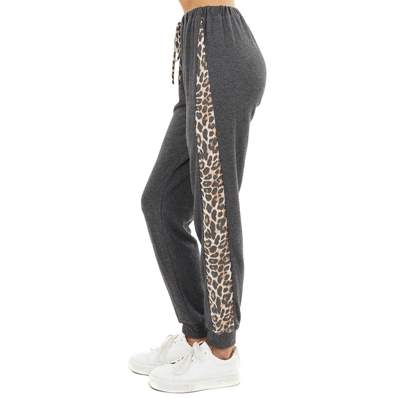 Grey Animal Print Sweatpants
