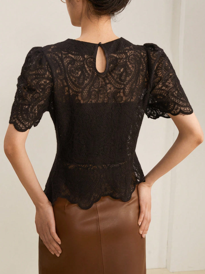 Black Laced Top