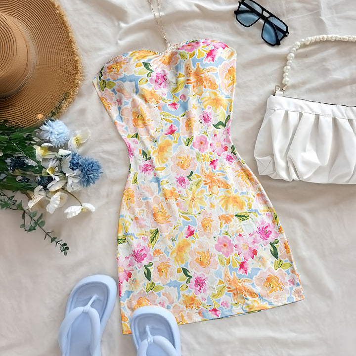 Multi Off Shoulder Floral Dress
