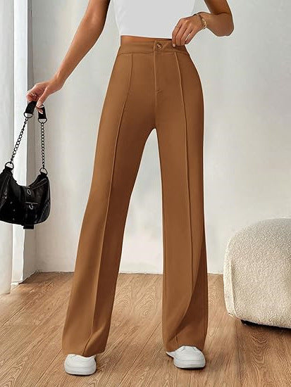 Brown Regular Fit Pants