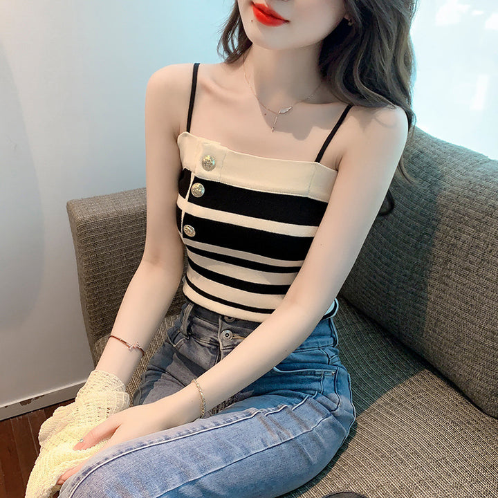 Black Stripe Cami