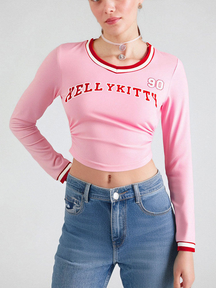 Pink Graphic Print Full Sleeves