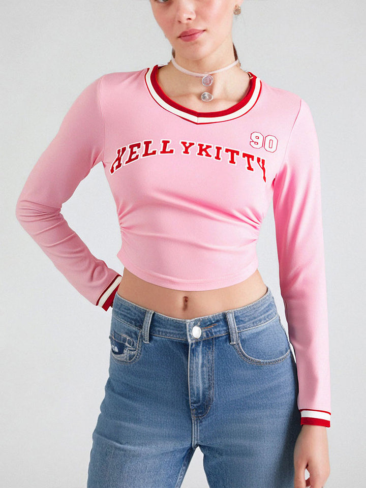 Pink Graphic Print Full Sleeves