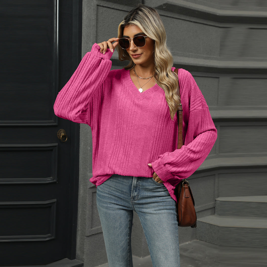 Pink Bishop Sleeve Solid Relaxed Top