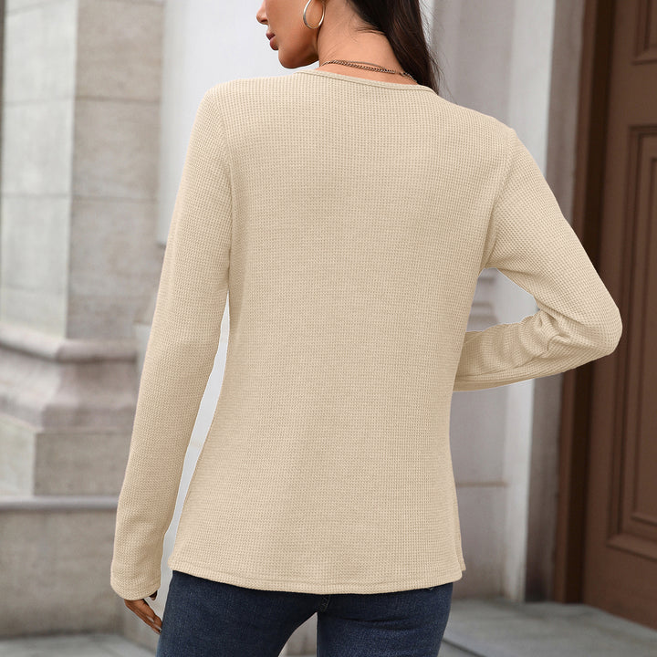 Cream Full Sleeve Buttoned Top