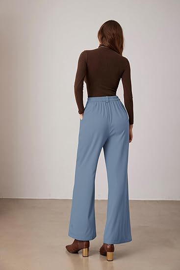 Blue Straight Fit Trouser