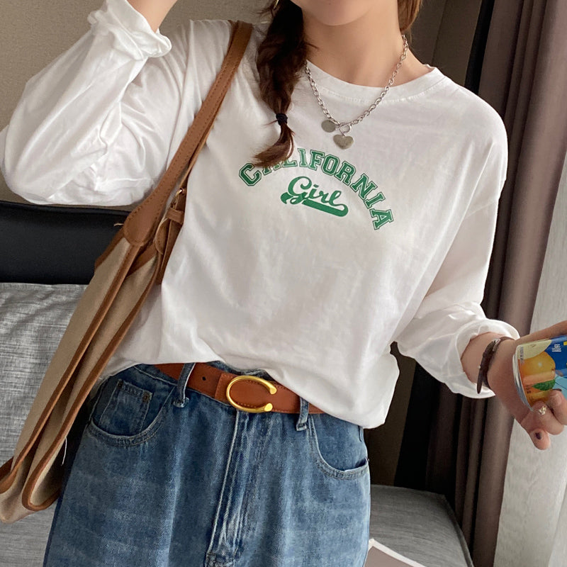 White Graphic Full Sleeved T-Shirt
