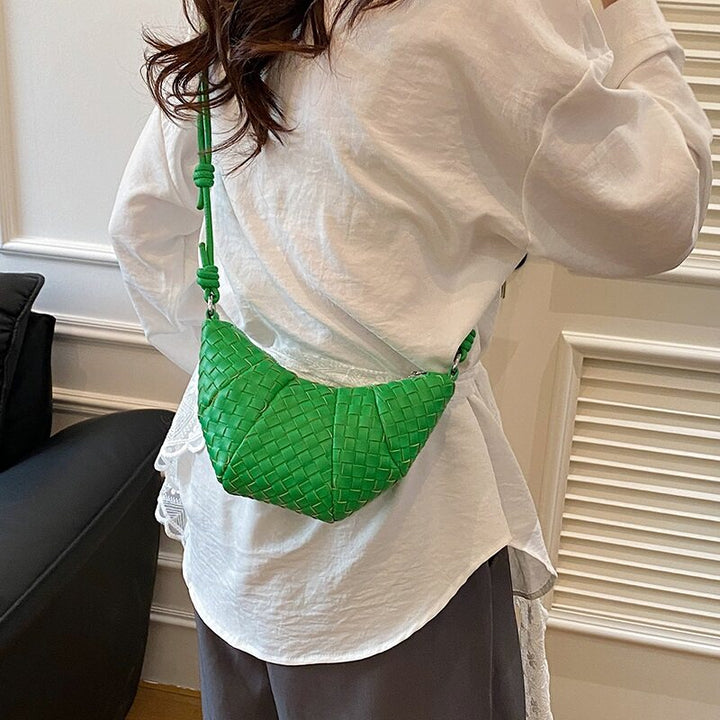 Green Mini Croissant Sling Bag