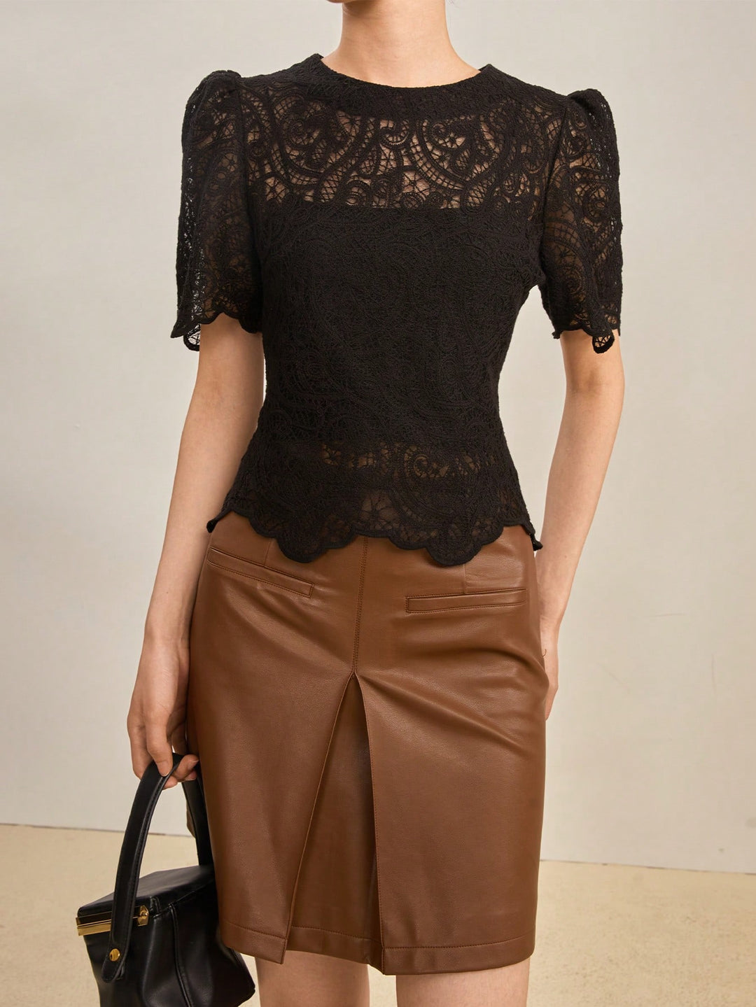 Black Laced Top