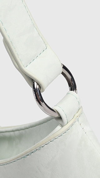 Aqua Ruched Baguette Shoulder Style