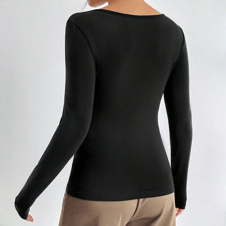 Black Sweetheart Neck Strappy Fitted Top
