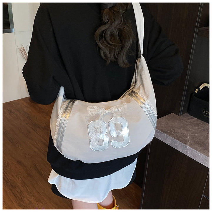 Grey Old School Shoulder Bag
