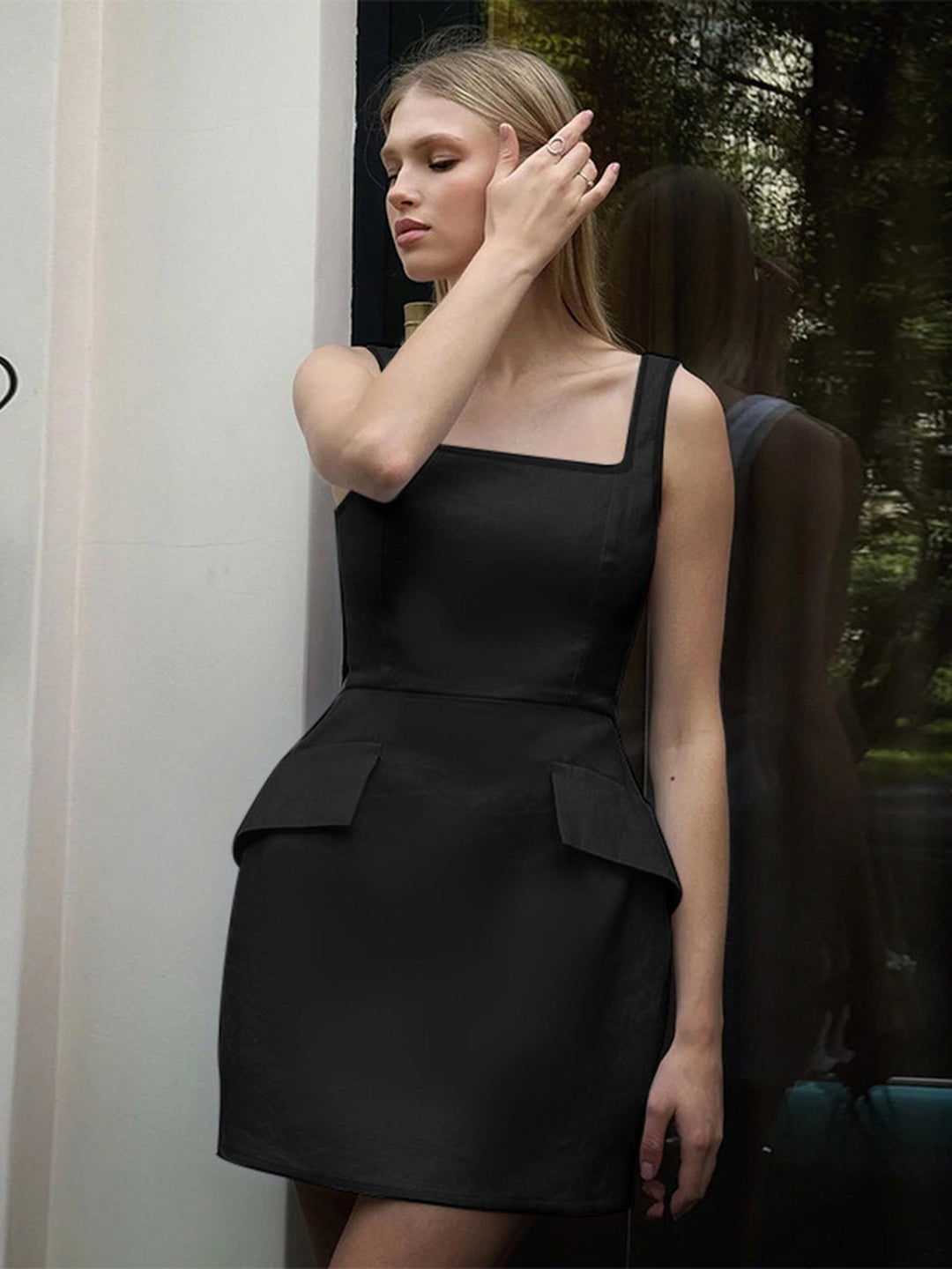 Square Neck Shift Dress