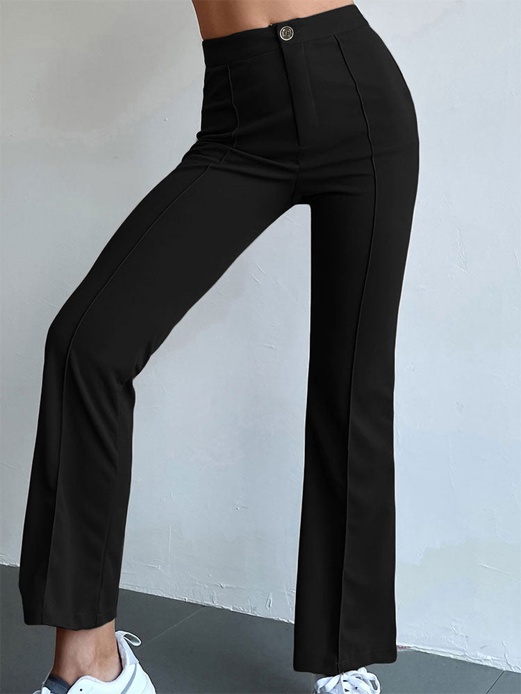 Black Straight Pants