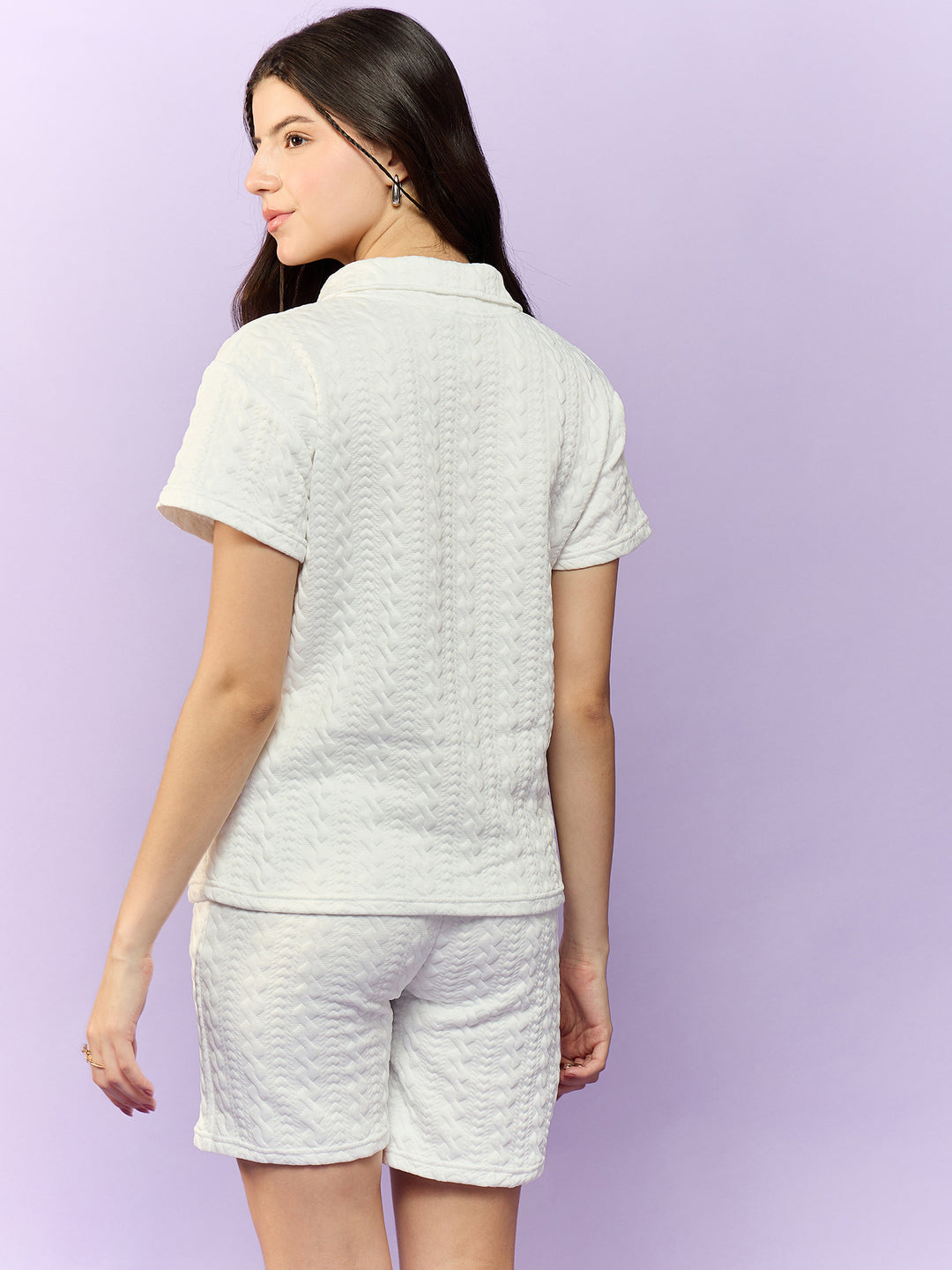 Textured White Co-Ord Set