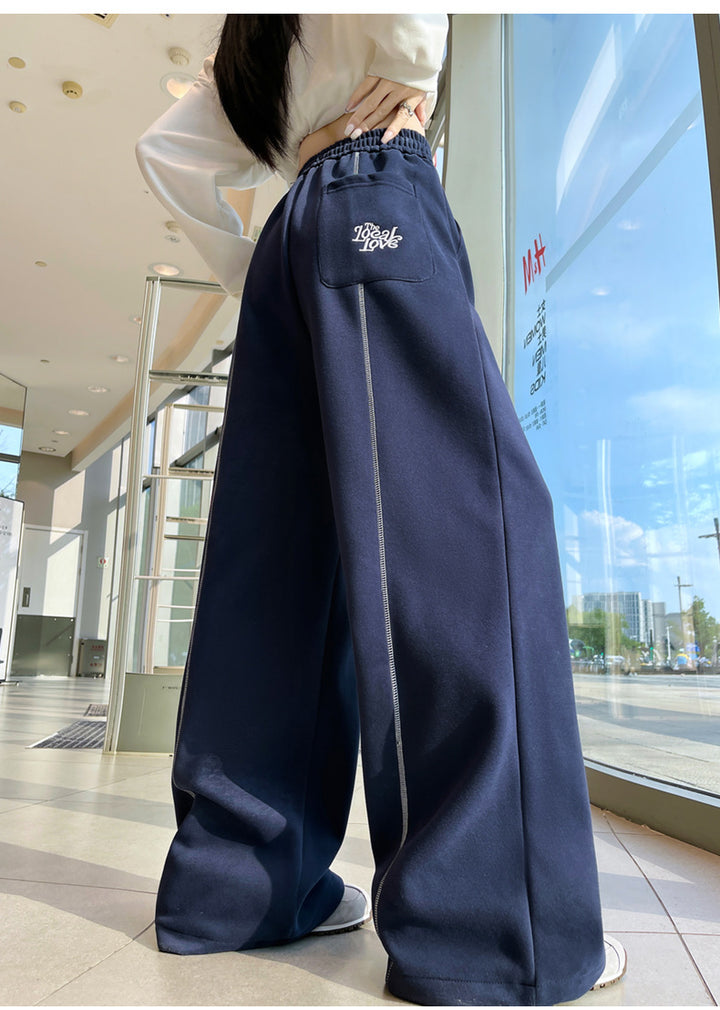 Blue High Waist Baggy Pant