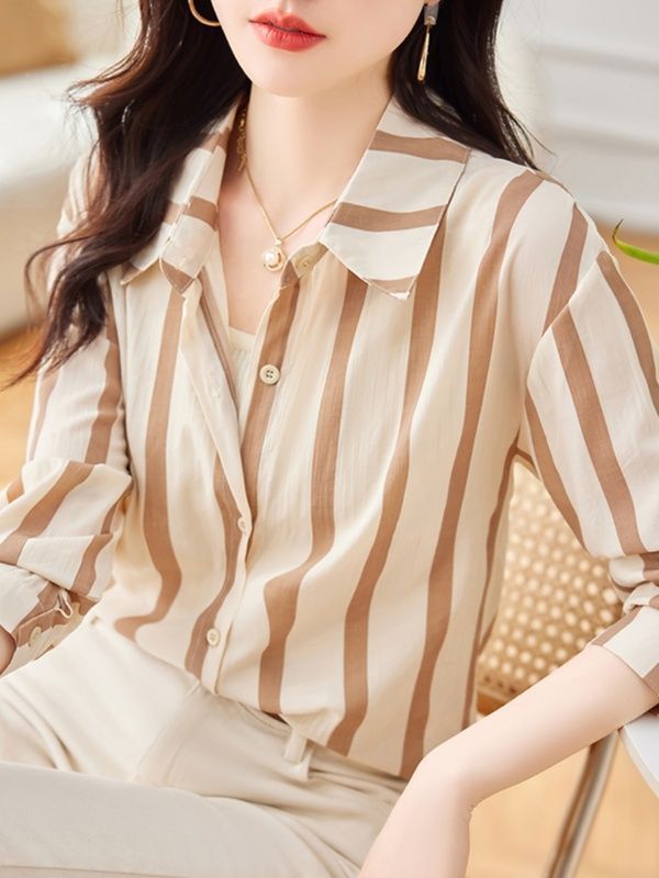 Yellow Striped Button Down Shirt