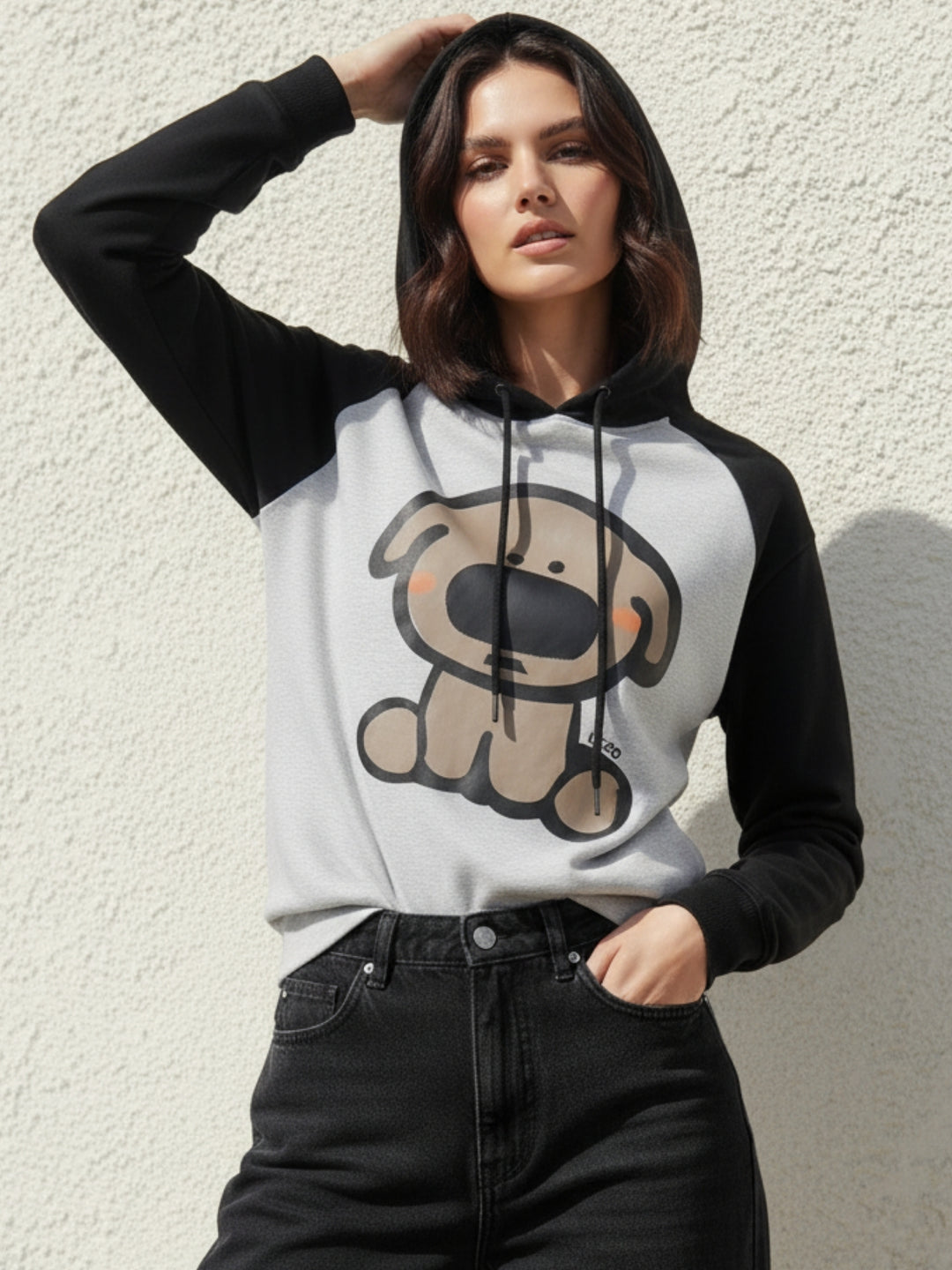 Grey Character Graphic Sweatshirt