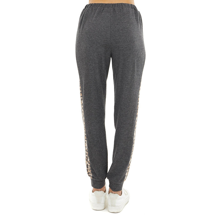 Grey Animal Print Sweatpants