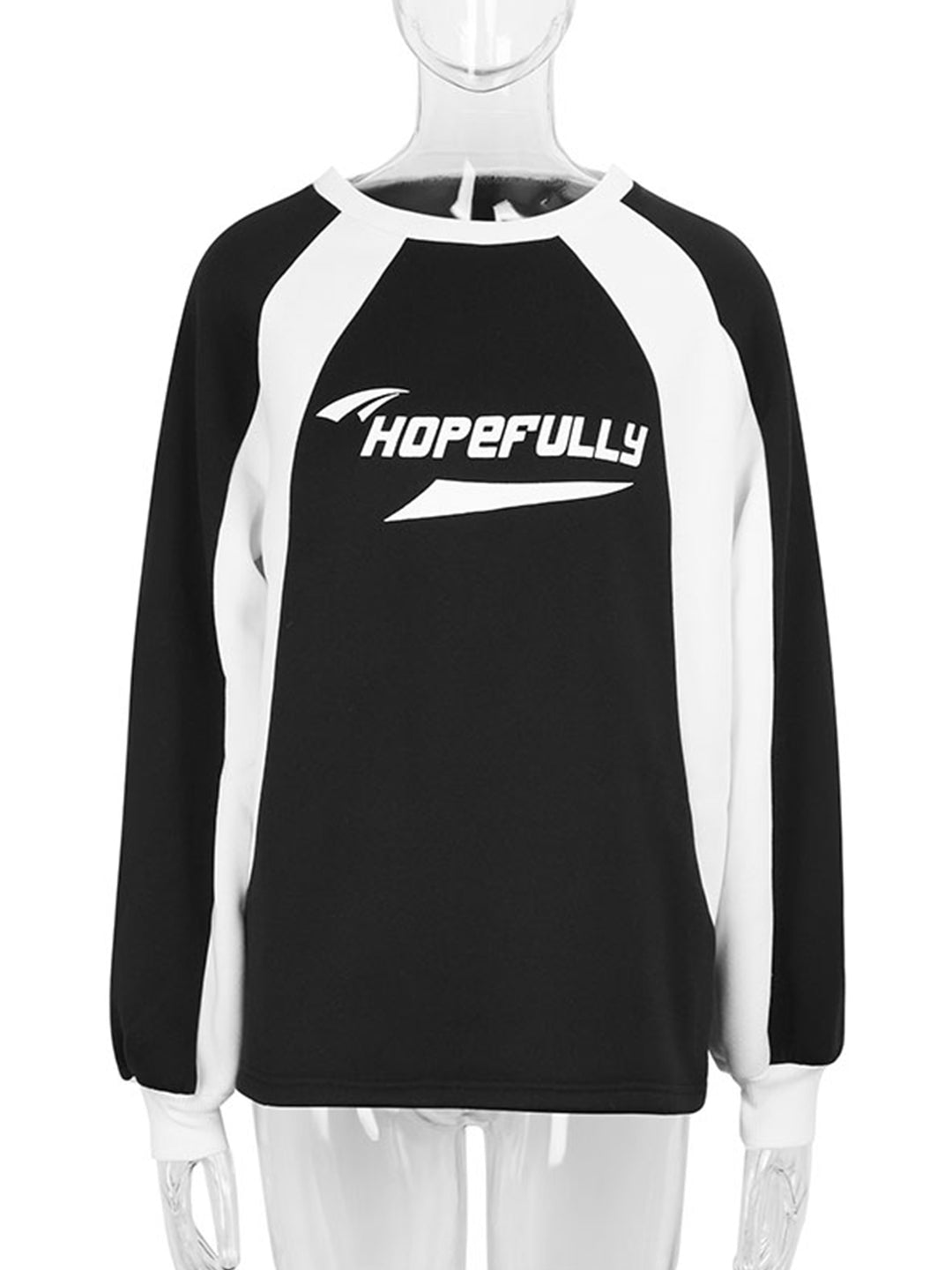 Black Full sleeve colour block sweatshirt