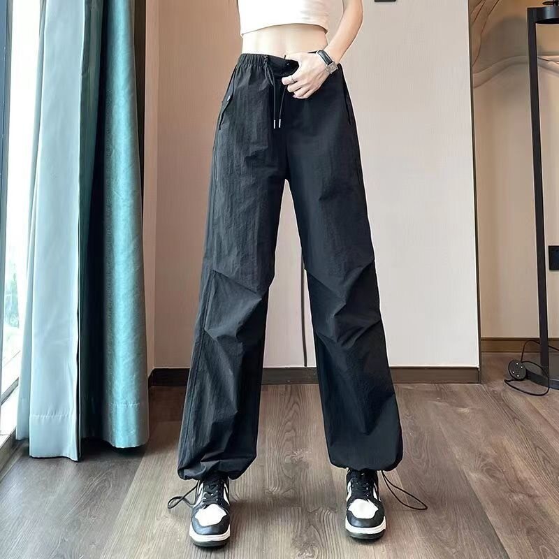 Drawstring Black Trousers