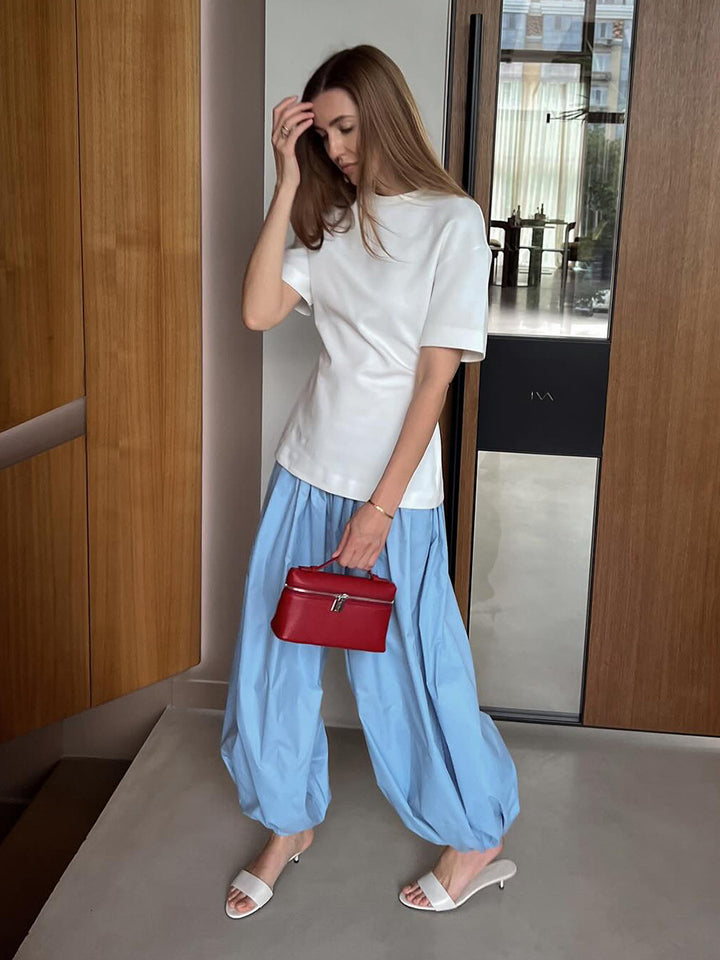 Light Blue Ultra Baggy Fit Trousers