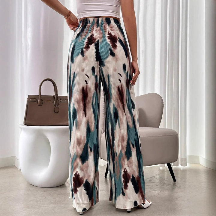 Multi Printed Pleated Pants